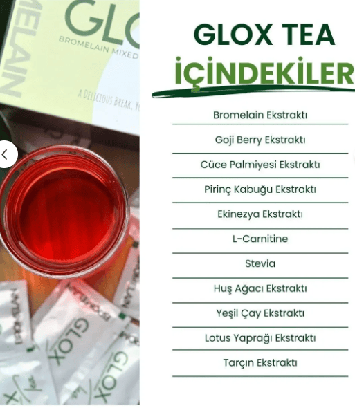 Glox Té – Té detox herbal natural 60 bolsitas | Digestión y equilibrio
