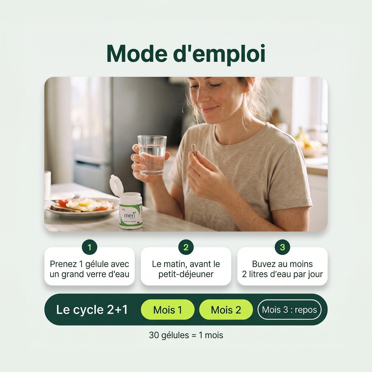 Meri Detox Gélule : mode d'emploi